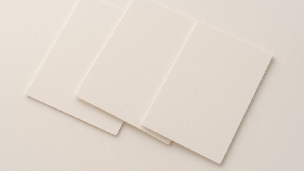 視線がそっと揺れる日の、位置と向きがわずかにずれた机上イメージ。